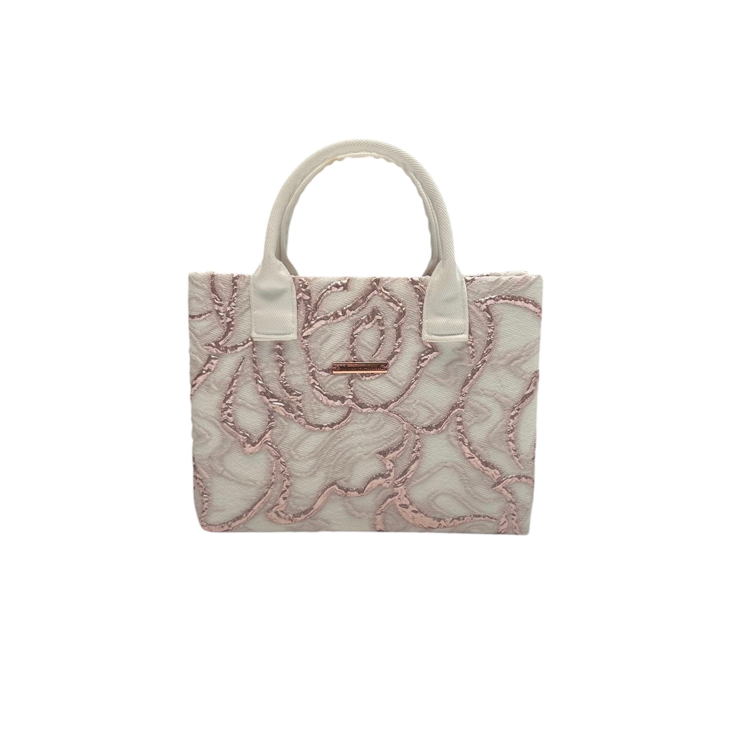 Metallic Rosé Compact Tote