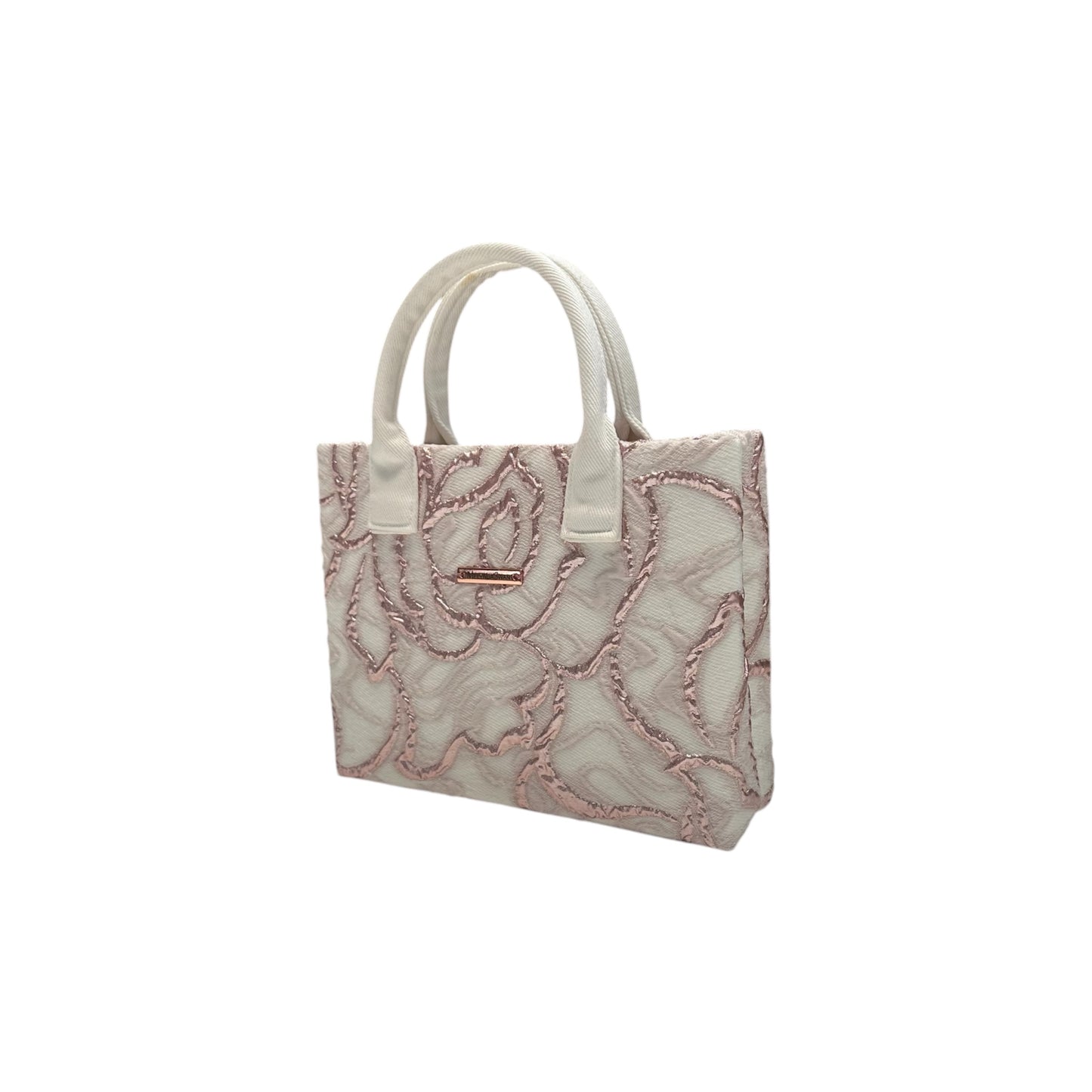 Metallic Rosé Compact Tote