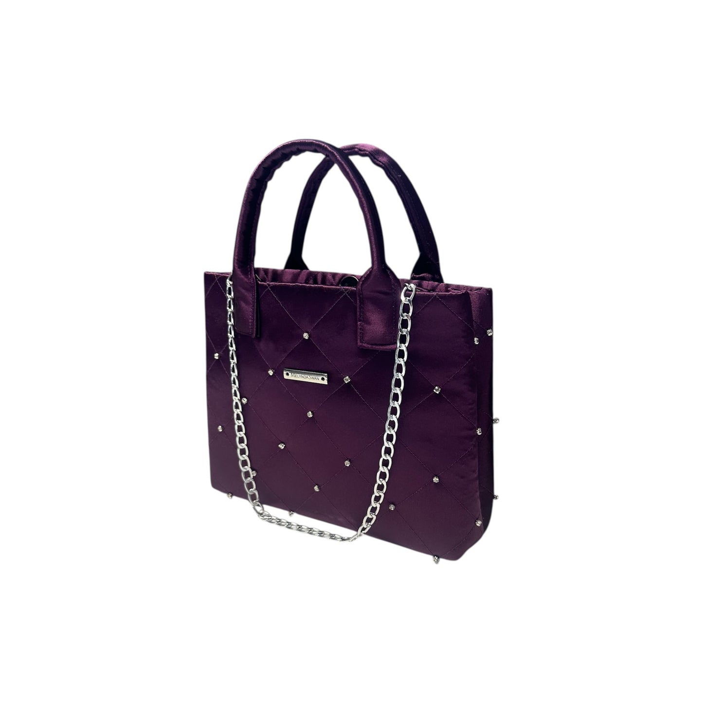 Plum Shimmer Tote