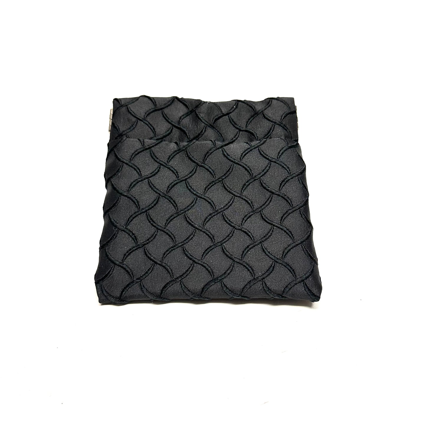 Black Geometric Coin Pouch