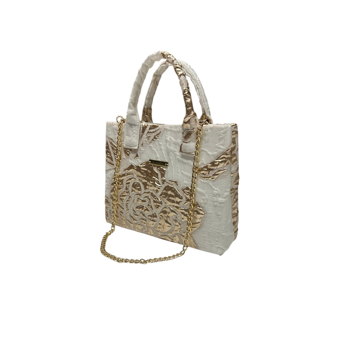Gold Bloom Compact Tote