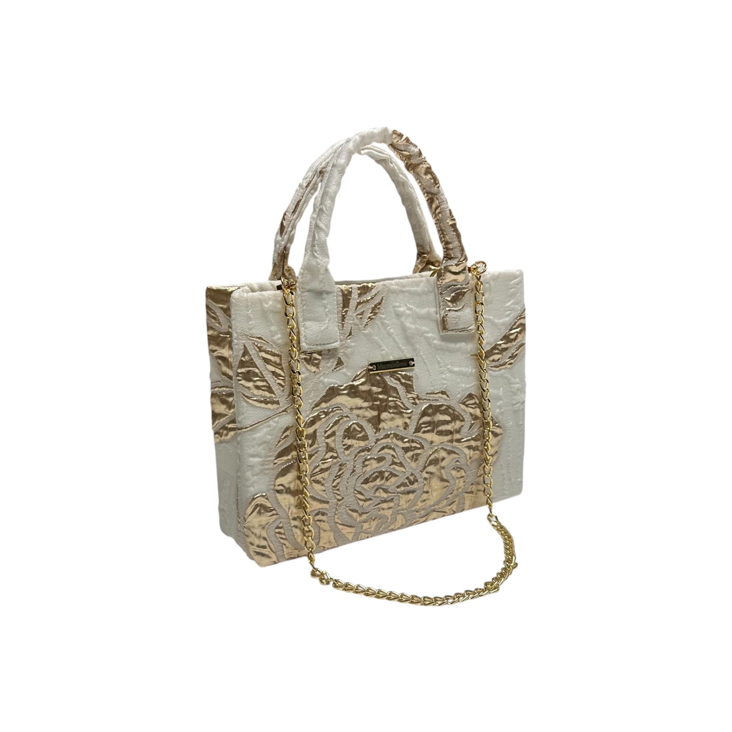 Gold Bloom Compact Tote