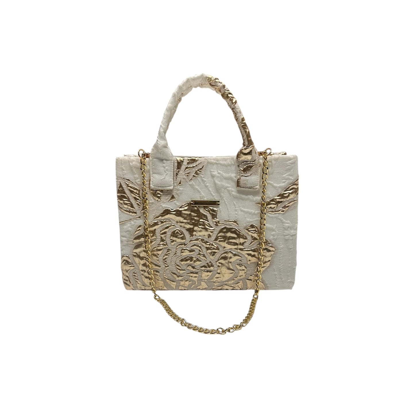 Gold Bloom Compact Tote