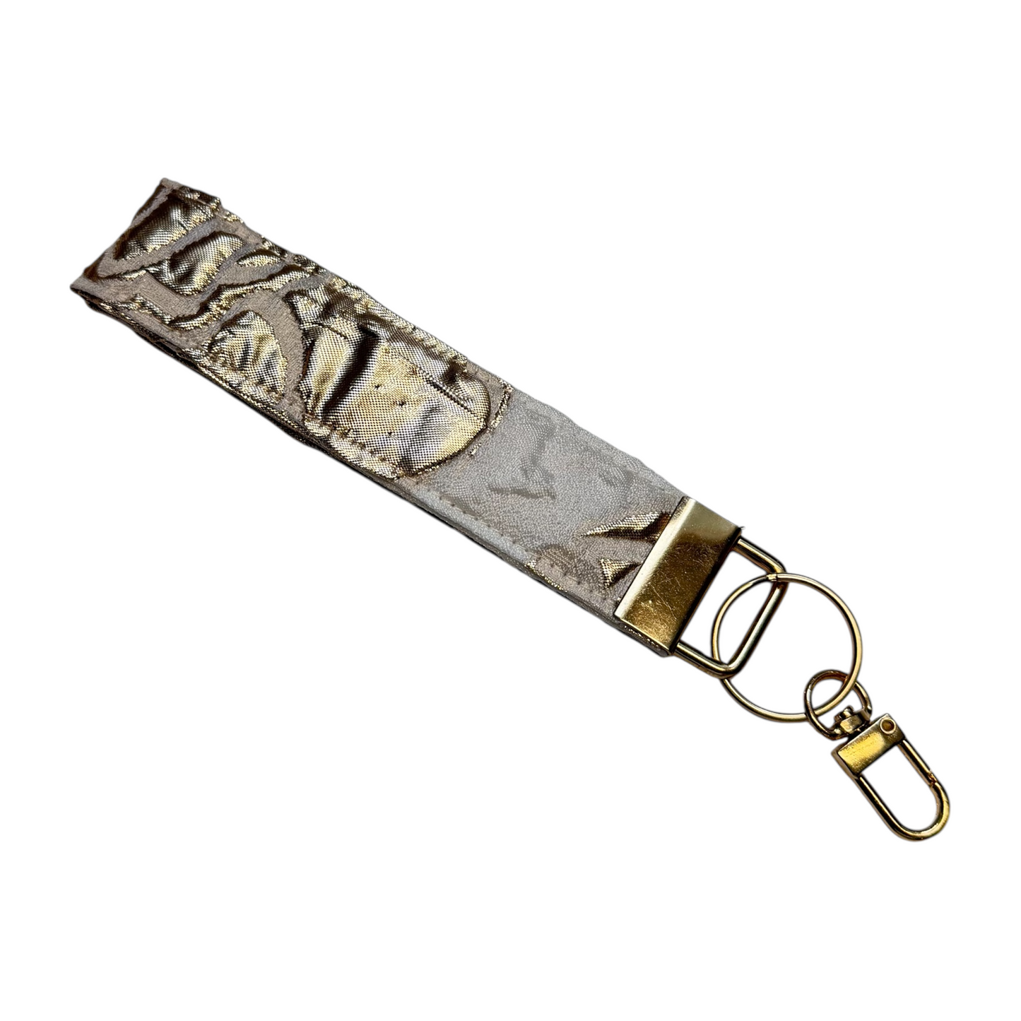 Gold Bloom Wristlet
