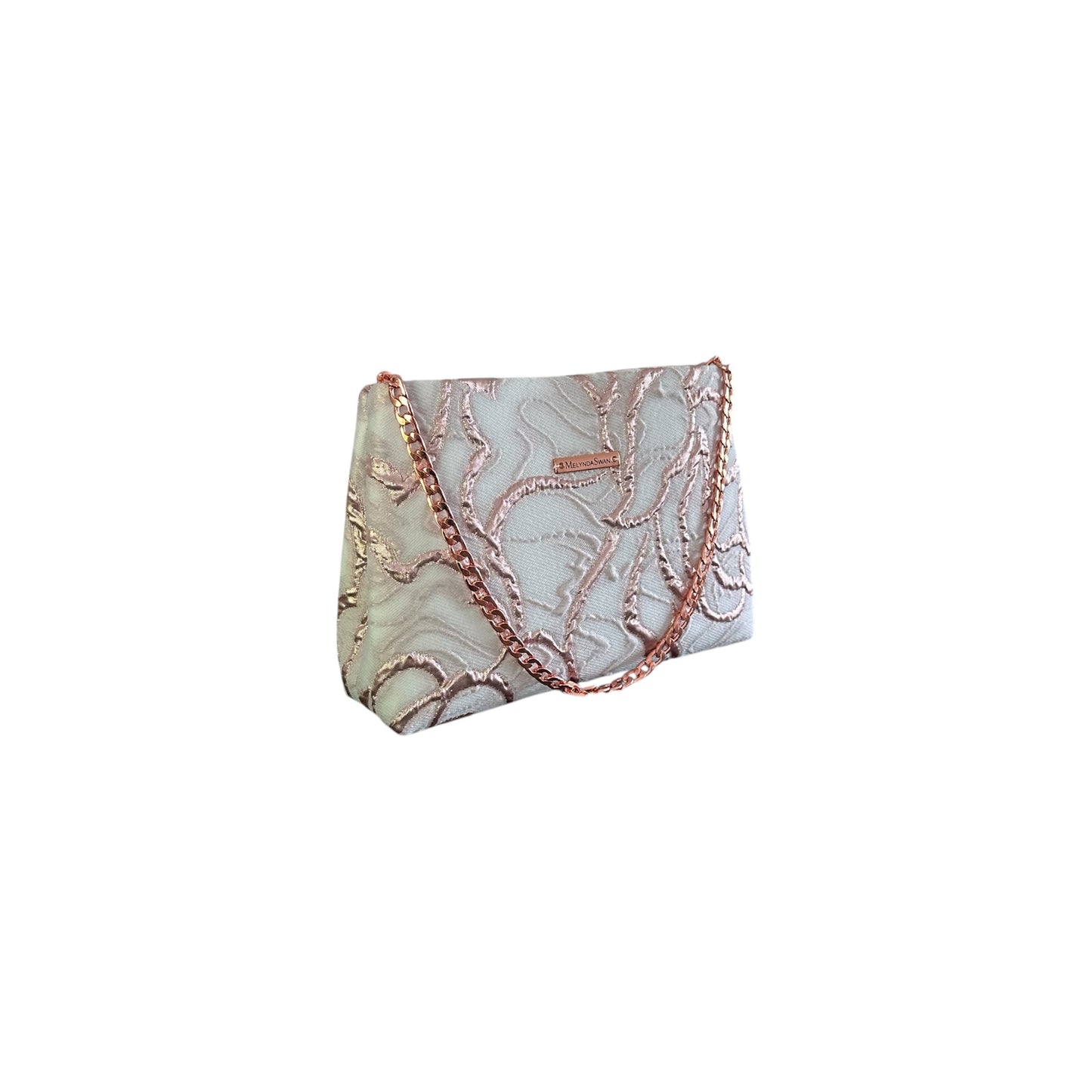 Metallic Rosé Shoulder Bag