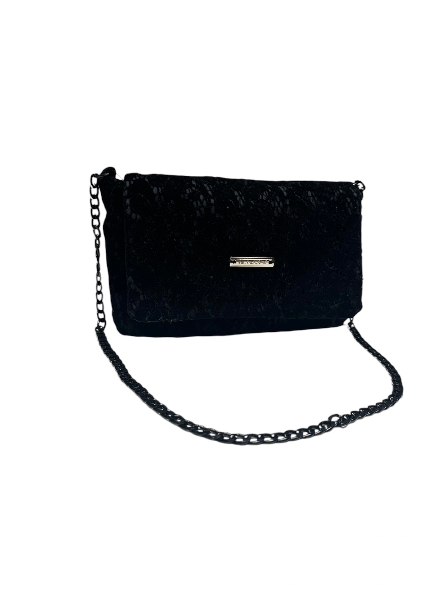 Black Velvet Shoulder Bag