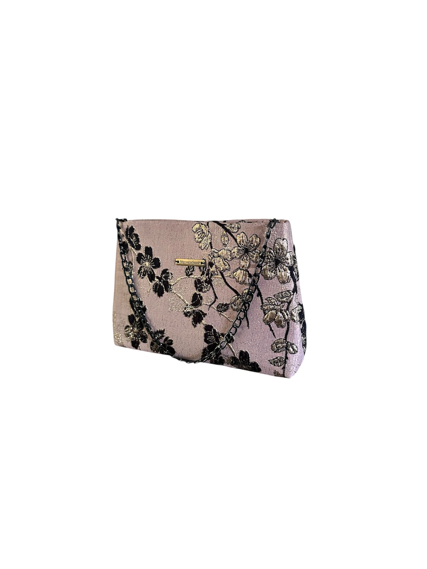 Blush Noir Bloom Shoulder Bag