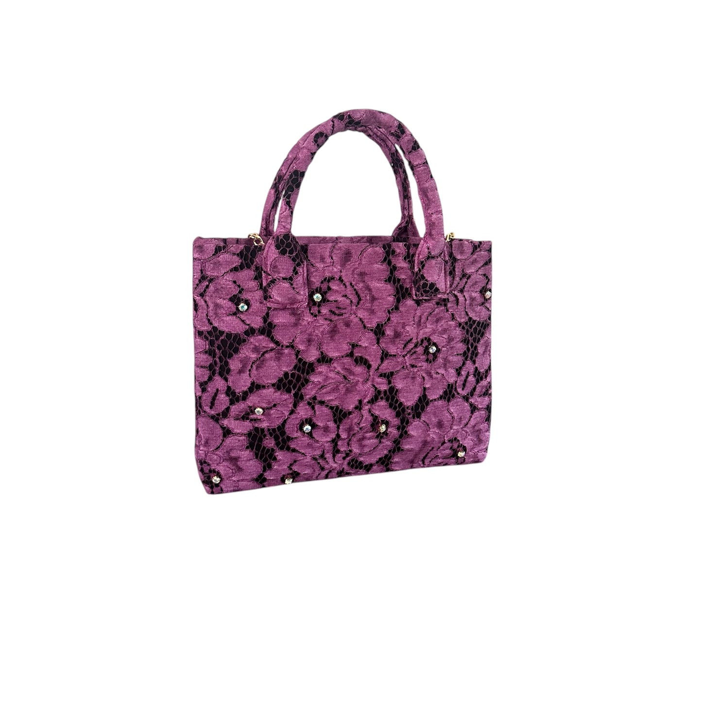 Lace and Bloom Compact Tote