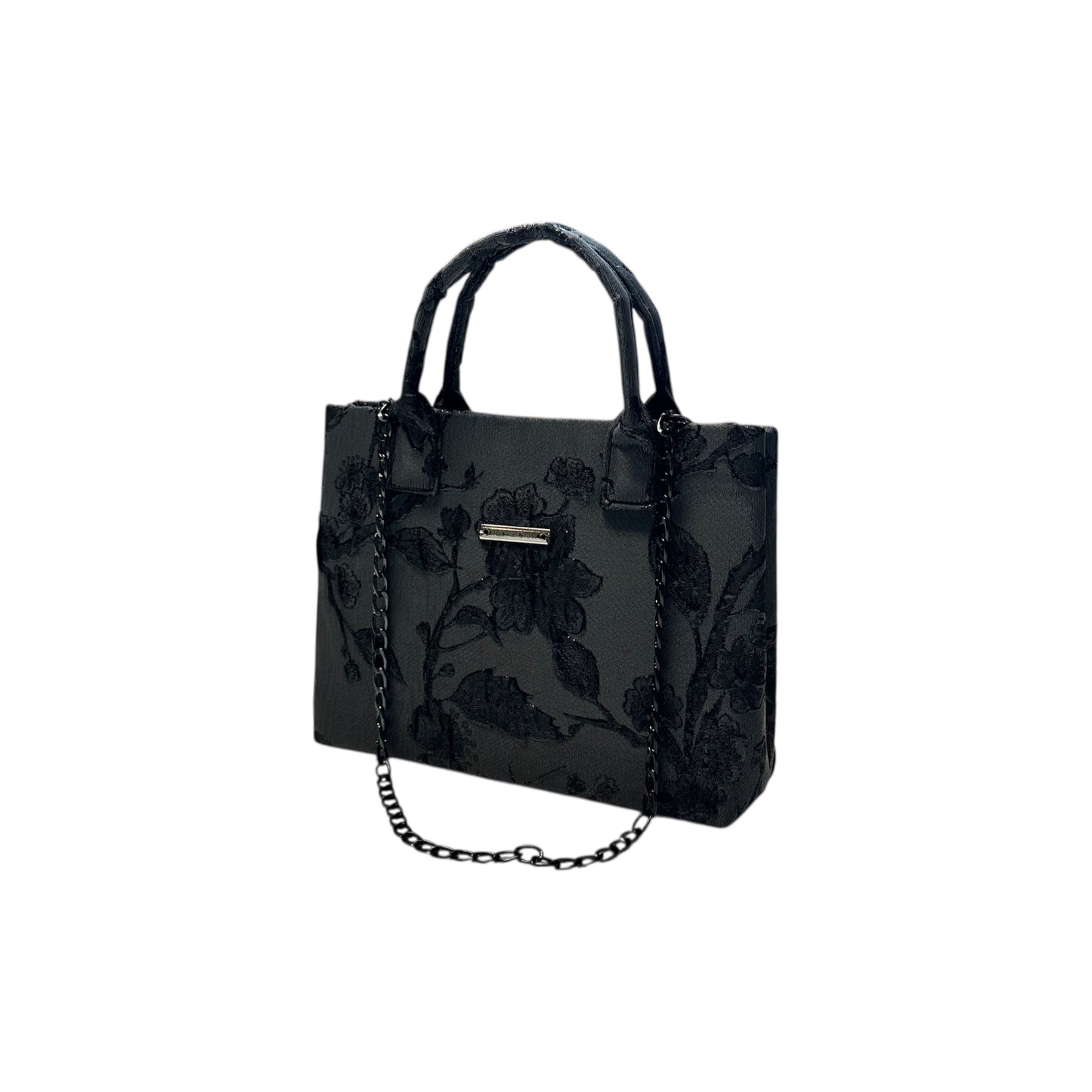 Midnight Bloom Compact Tote
