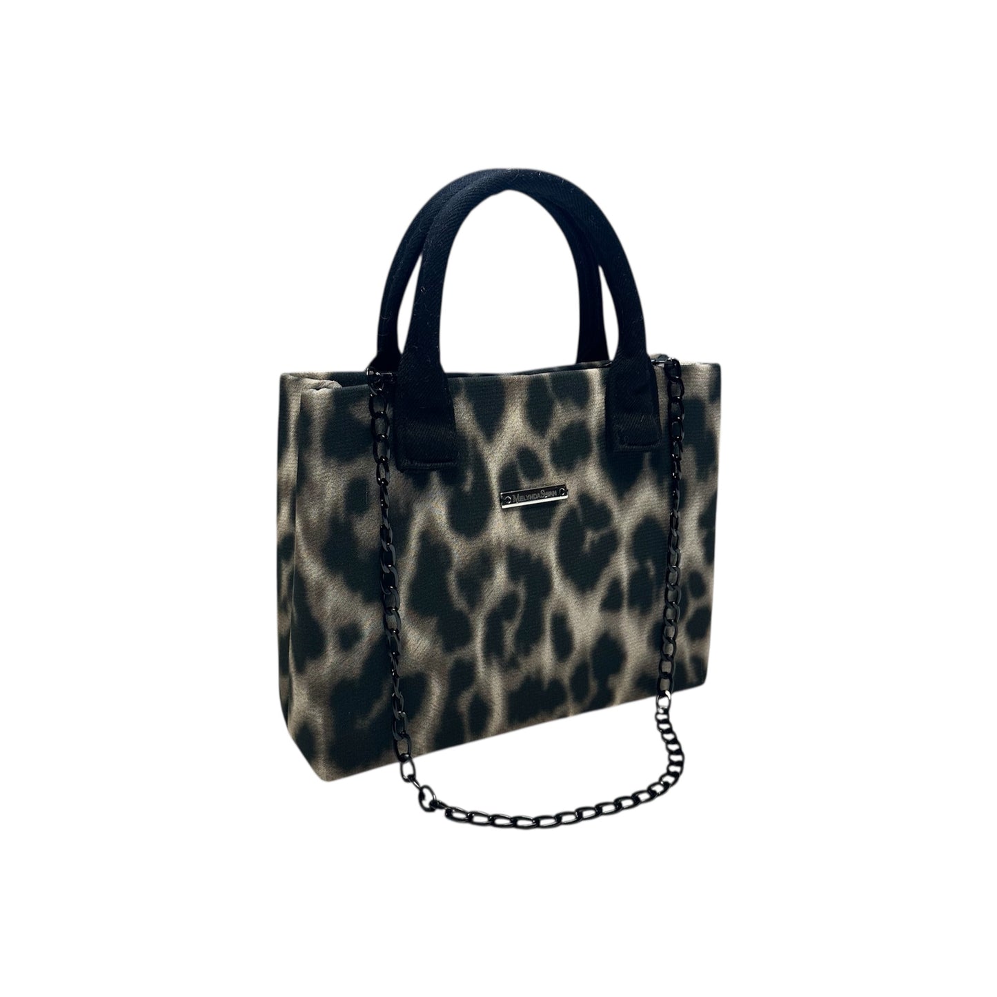 Leopard Print Compact Tote
