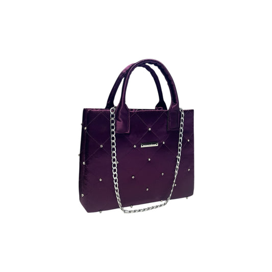 Plum Shimmer Tote