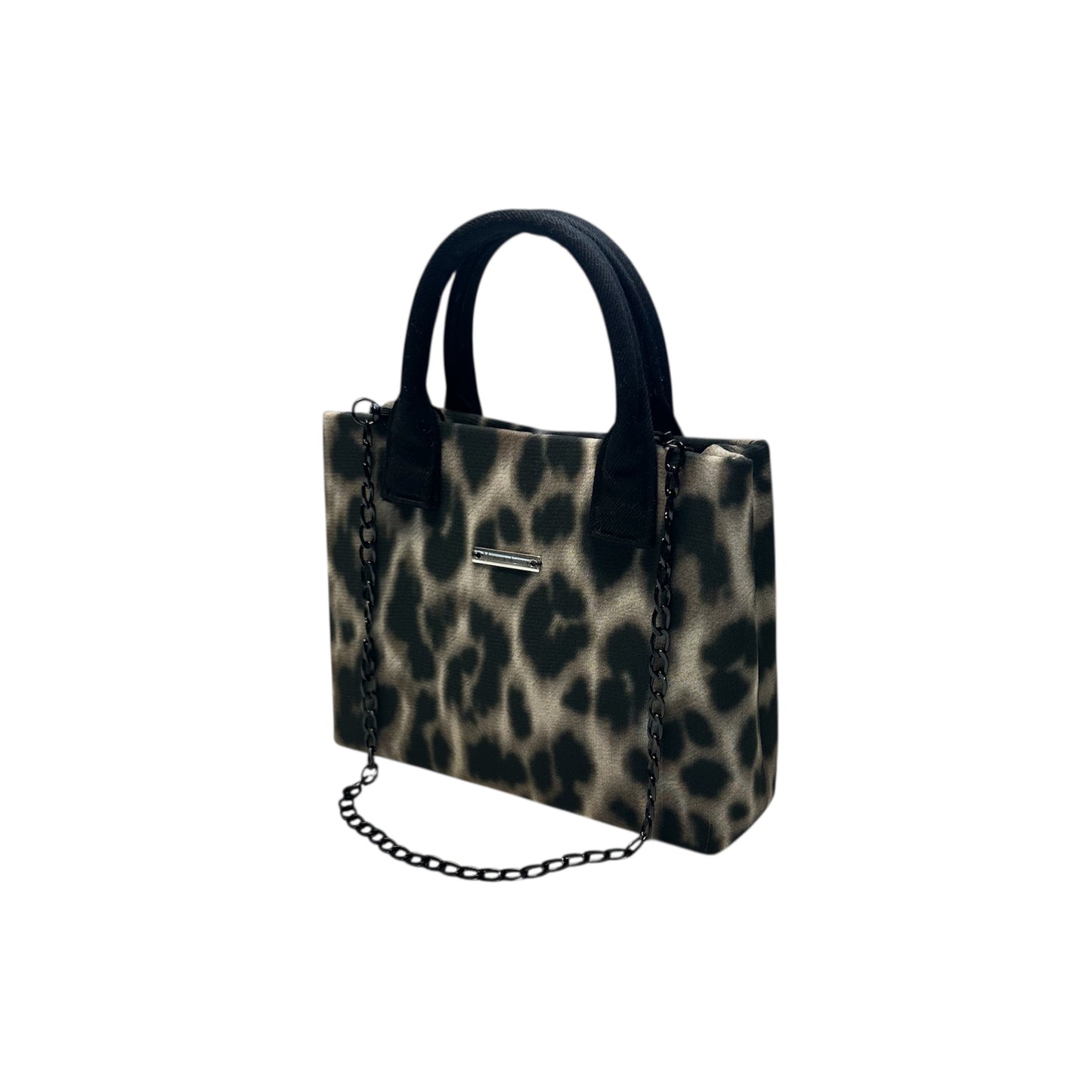Leopard Print Compact Tote