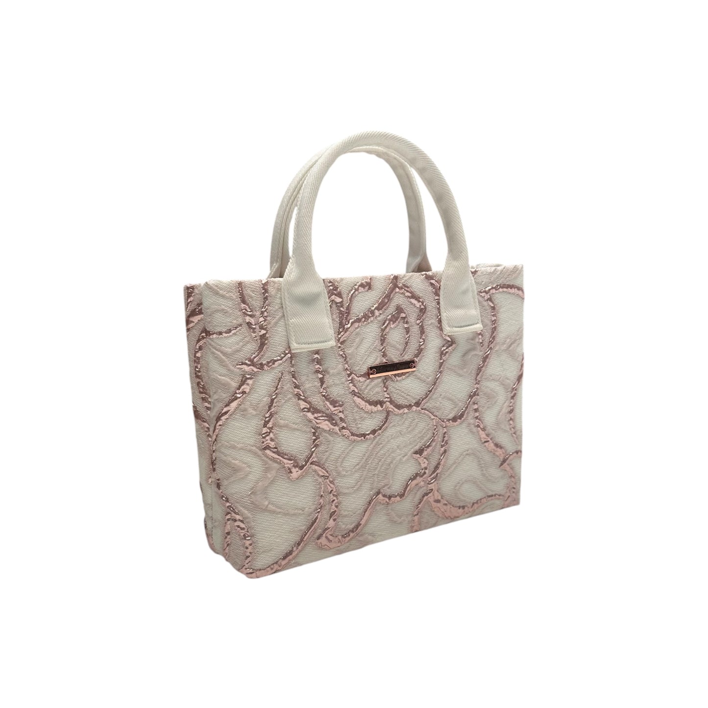 Metallic Rosé Compact Tote
