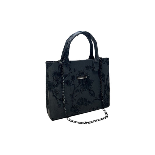 Midnight Bloom Compact Tote