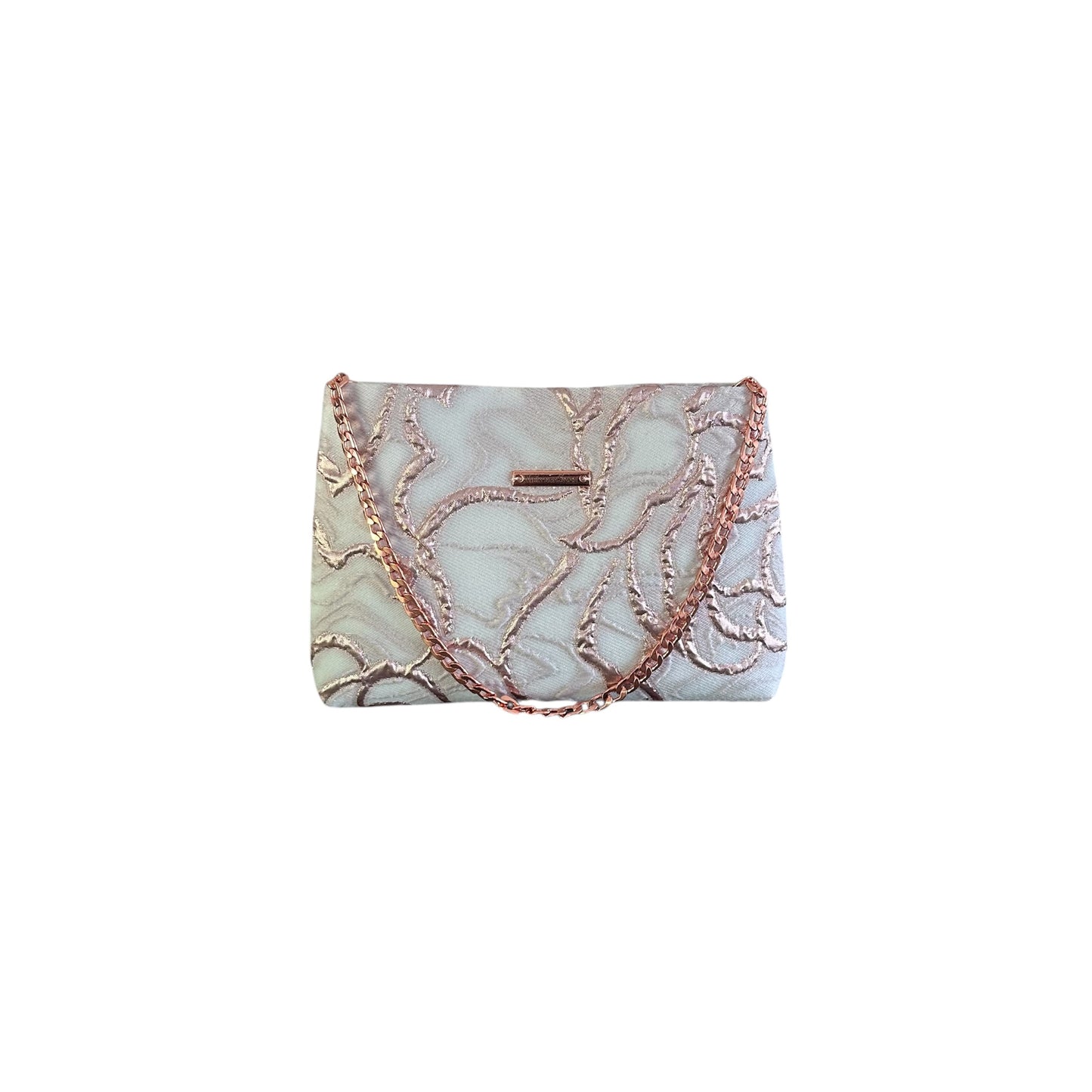Metallic Rosé Shoulder Bag