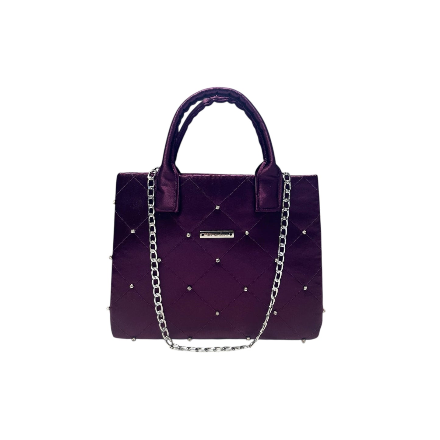Plum Shimmer Tote