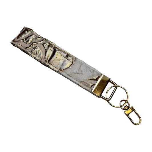 Gold Bloom Wristlet