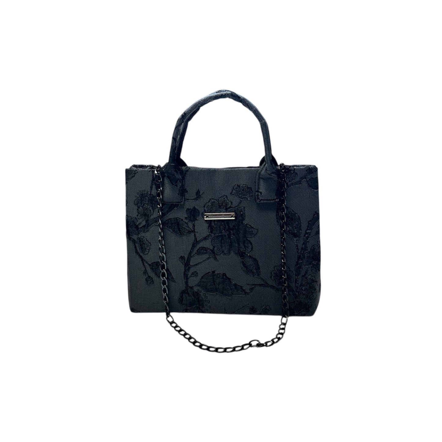 Midnight Bloom Compact Tote