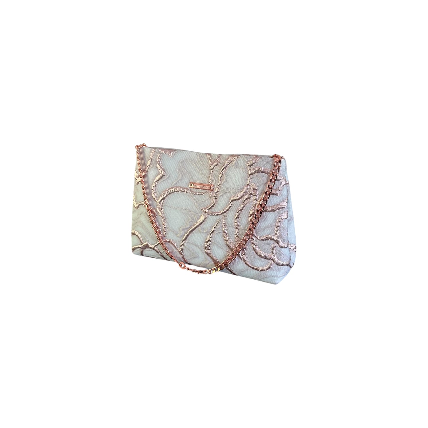 Metallic Rosé Shoulder Bag