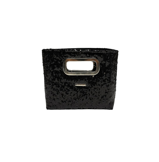 Black Sequin Hand Held Bag