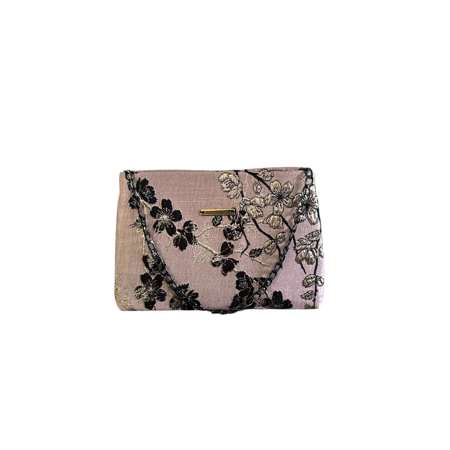 Blush Noir Bloom Shoulder Bag